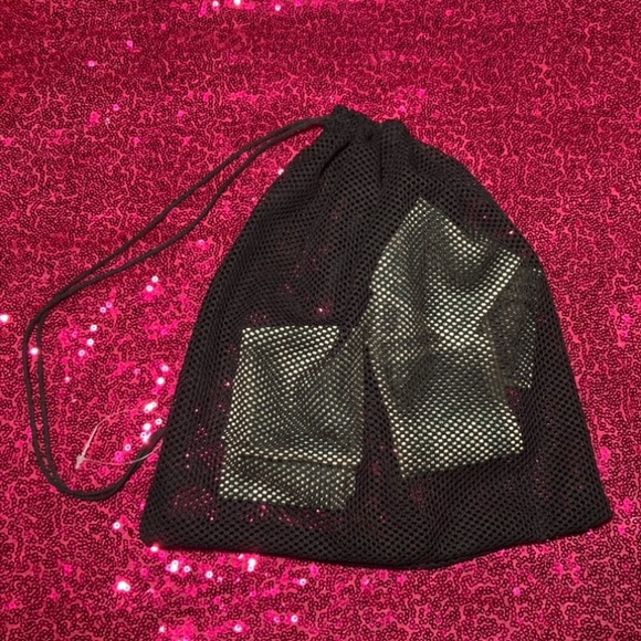 Mesh Fishnet Money Bag Wristlet Wallet See Through Purse Rave Dancewear goth emo - Picture 16 of 17